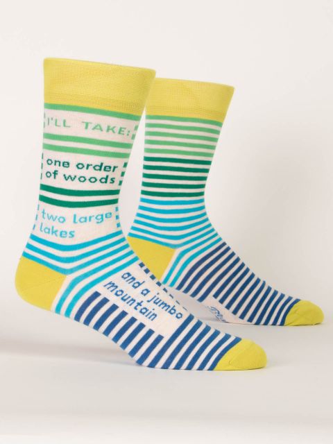 Blue Q I'll Take One Order Socks